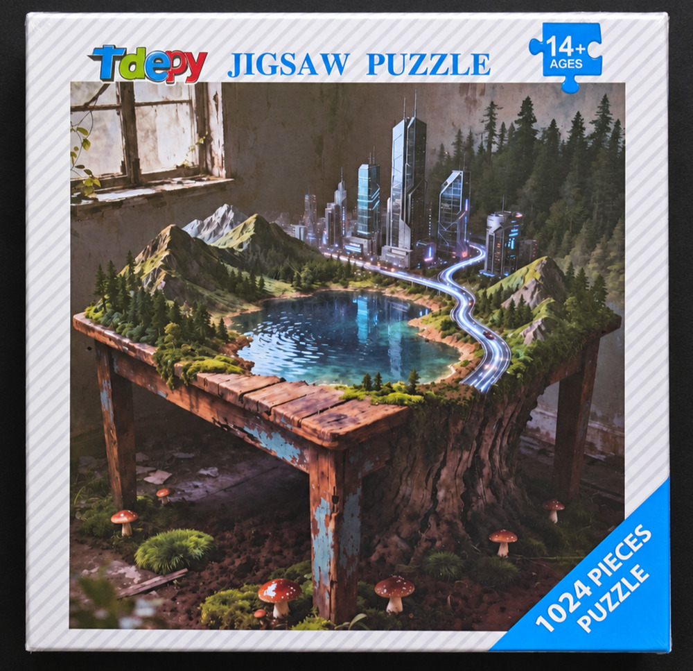 Secret Realm 1024 Piece Jigsaw Puzzle Fantasy City 23.86" Sealed